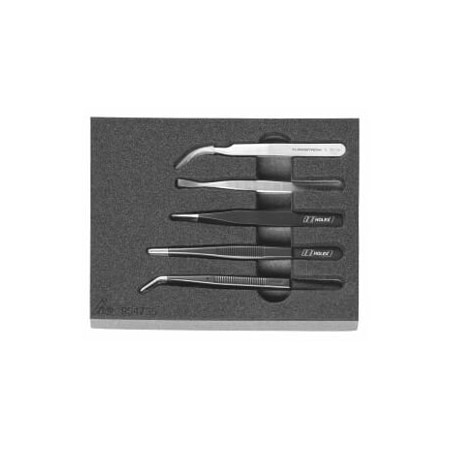 Holex 5 Pc Tweezer Set in Foam 954735 5